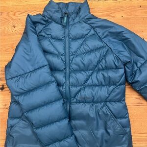 Girls Marmot Teal Puffer Jacket